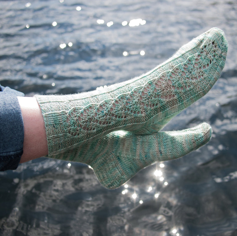 Fairlight Fibers Pattern: Silver Lake Socks