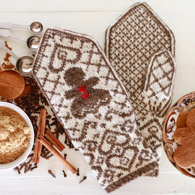 Yarn Kits: Gingerbread Girl Mittens